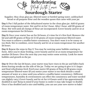 Dehydrated Sourdough Starter by Made With Loave | INCLUDES Recipe | Beginner Friendly | As Seen On TikTok | 10g