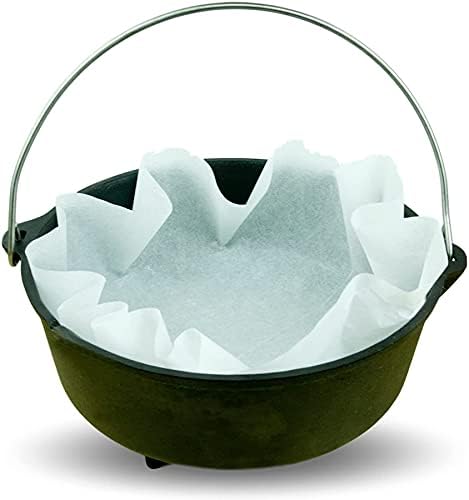 CampLiner Disposable Dutch Oven Liners ??20 Pack Extra-Thick Parchment Paper Rounds for 10?�â€?4??Cast Iron Dutch Ovens | Eco-Friendly, Easy Cleanup Liners for Camping, Baking, & Outdoor Cooking