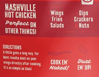 Kosmos Q Nashville Hot Chicken Seasoning Wing Dust, Savory & Spicy Chicken Seasoning For Wings, Fries, Popcorn, Dips, Crackers & More, Dry Rub Dust With Classic Nashville Heat And Buttery Kick, 5 Oz
