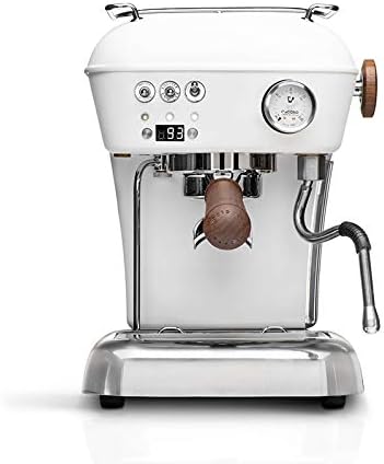 Ascaso Dream PID, Programmable Home Espresso Machine w/Volumetric Controls, 120V (Polar White)