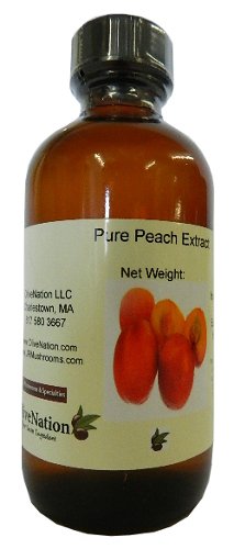 OliveNation Natural Peach Flavoring, Sugar Free Peach Flavor Extract, PG Free, Gluten Free, Kosher, Vegan - 4 ounces