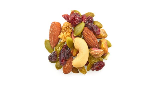 Yupik Nature Trail Mix, 2.2 lbs, with Raisins, Almonds, Pumpkin Seeds, Cranberries, Cashews, Walnuts, Mulberries, Pistachios,Brown
