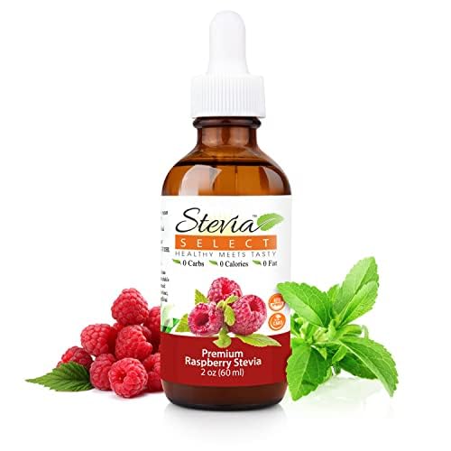 Stevia Select Raspberry Flavored Liquid Stevia ??Zero Calorie Coffee, Tea, Drink & Baking Sweetener, All-Natural, No Erythritol, Keto-Friendly Sugar Alternative, 300 Servings ??2 Oz (1 Pack)