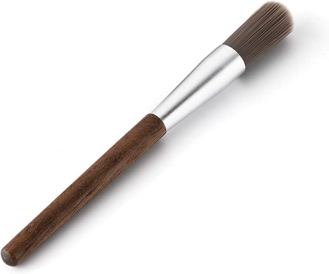 3PCS Professional Coffee Brush, Coffee Grinder Brush Set, Natural Boar Bristles Black Walnut Handle Espresso Machine Cleaning Tool, Coffee Cleaner Brushes Coffee Tool for Barista Home Kitchen