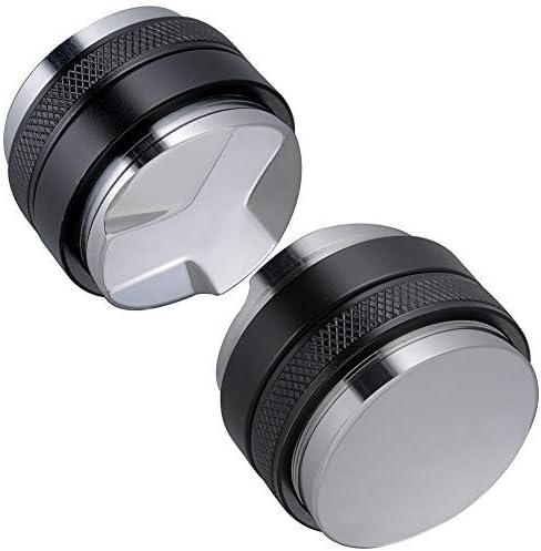 58mm Coffee Distributor and Tamper, Dual Head Coffee Leveler Fits for Portafilter, Increased Adjustable Depth- Professional Espresso Hand Tampers