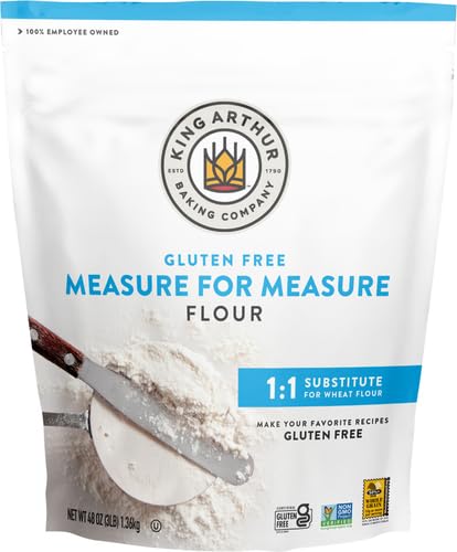 King Arthur, Measure for Measure Flour, Certified Gluten-Free, Non-GMO Project Verified, Certified Kosher, 3 Pounds, Packaging May Vary (Pack of 2)