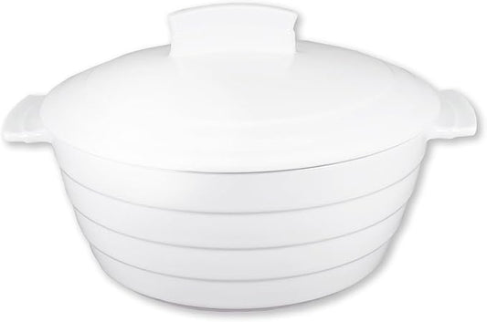 Casserole Dish 1.32 Quart French White Ceramic Bakeware Set with Lids, Chip and Crack Resistant Stoneware Baking Dish, Microwave, Dishwasher, Oven, Freezer and Fridge Safe