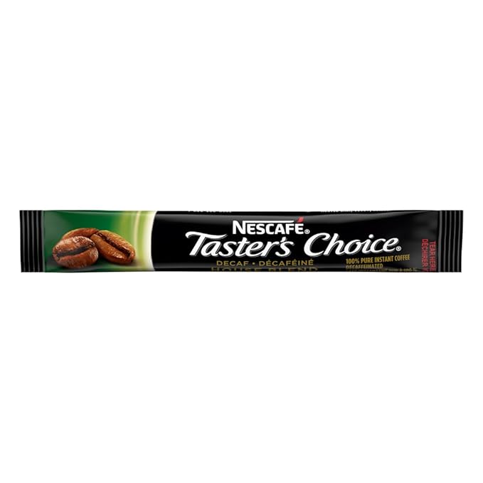 Nescafe Instant Coffee Packets, Decaf, Taster's Choice Light Roast, 1.7 g Singles (Pack of 80)