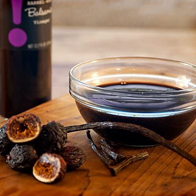 OMG! Oils: Gourmet Vanilla Fig Barrel-Aged Balsamic Vinegar (Perfect for Dipping, Marinades, Glazing and Topping!), 375ml/12.7oz??,<div>