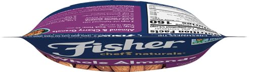 Fisher Chef’s Naturals Whole Almonds, 6 oz Resealable Bag, Unsalted Raw Nuts for Baking & Cooking, Healthy Snacks for Adults, Vegan Protein, Keto Snack, Gluten Free