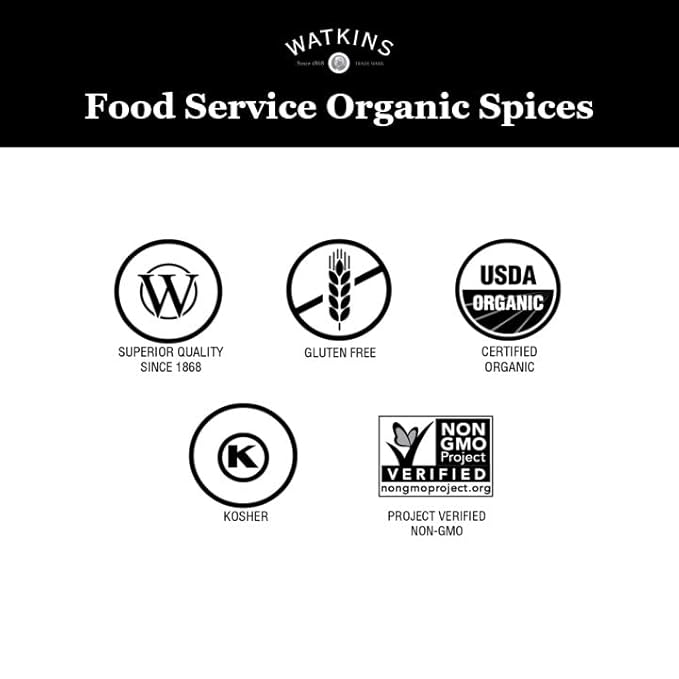 Watkins Gourmet Spice, Organic Oregano, Bulk Food Service Size, 4.6 oz (Pack of 1)