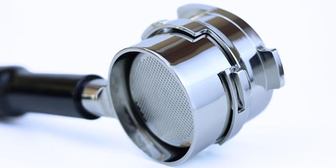 54mm Bottomless Portafilter 3 Ears ABS Handle ??Fits Breville Barista Express, Bambino, Impress, Duo Temp Pro and Infuser ??Includes 18g Filter Basket Hands-Free Dosing Funnel & 1.7mm Puck Screen