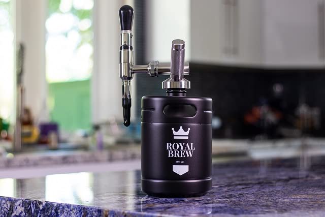 The Original Royal Brew Nitro Cold Brew Coffee Maker - Gift for Coffee Lovers - 64 oz Home Keg