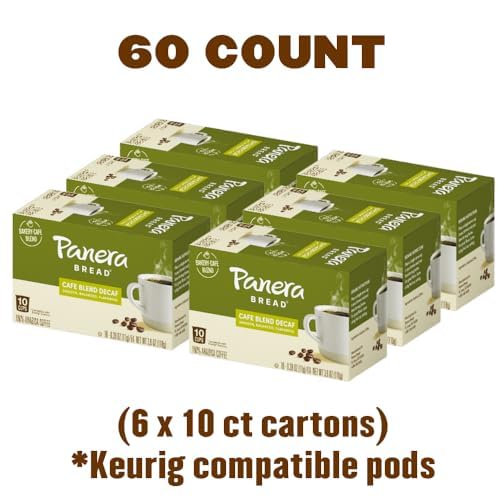 Panera Cafe Blend Decaf Single Serve Cups (Pack of 6)