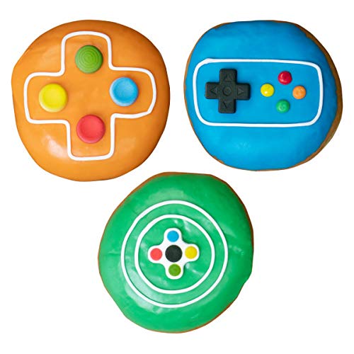 Video Game Controller Button Edible Sugar Cake Toppers, 24 Count