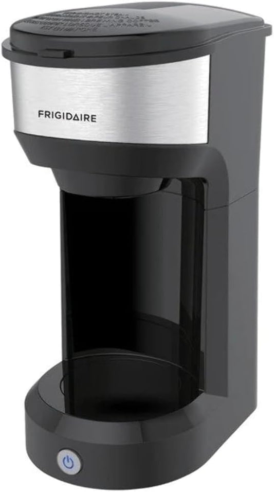 Frigidaire 1-Cup Single Serve Retro Coffee Maker with Fast Brew Technology & Single Touch Control, Ideal for Tight Places on Countertops or Office Tables, Black