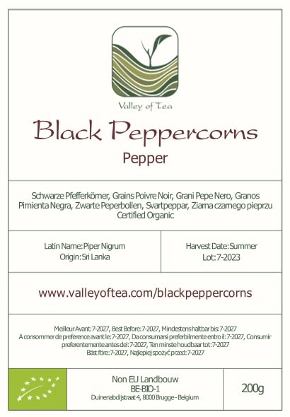 Black Pepper Whole Corns Organic - Gourmet Black Peppercorn - Black Peppercorns For Grinder Refill - Grinder Peppers Peppercorns Whole Pepper Corns Pepper Corn For Grinding Pepper Whole Pepercorn