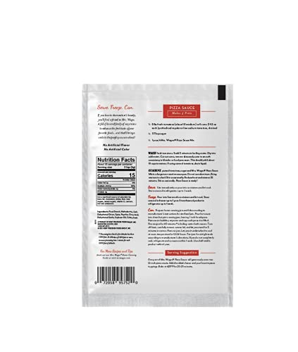 Mrs. Wages Pizza Sauce Canning Mix, Easy-To-Use, Simple Homemade Pizza Sauce, Great Flavor, Easy To Freeze or Serve Fresh, 5 oz packet (Value Pack Of 6)