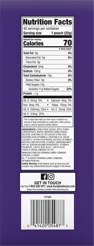 Funables Fruit Snacks, Mixed Berry Fruit Flavored Snacks, 0.8 ounce Pouches (Pack of 80)