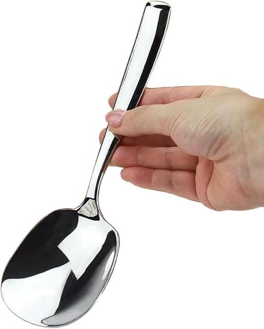 Large Serving Spoon, Premium 316L Stainless Steel Buffet Serving Spoon 9.5 Inch (1pack)