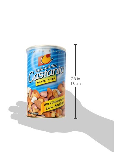 Castania Lebanese Nuts, Low Salt Mix, Pistachios, Almonds, Cashews, Hazelnuts, Peanuts, Pumpkin Seeds, and Chickpeas 16oz