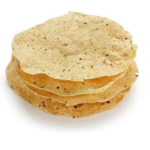 Rani Pappadums (Indian Lentil Wafer Snack) Jeera (Cumin) Papad 7oz (200g) Approximately 15pc, 7 inches ~ All Natural | Gluten Friendly | NON-GMO | Vegan | Indian Origin