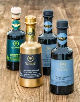 Gold Balsamic Vinegar of Modena by Oliviers & Co | Aged Balsamic Vinegars for Salad Dressing, Marinades and Glazes | 8.5 Fl Oz