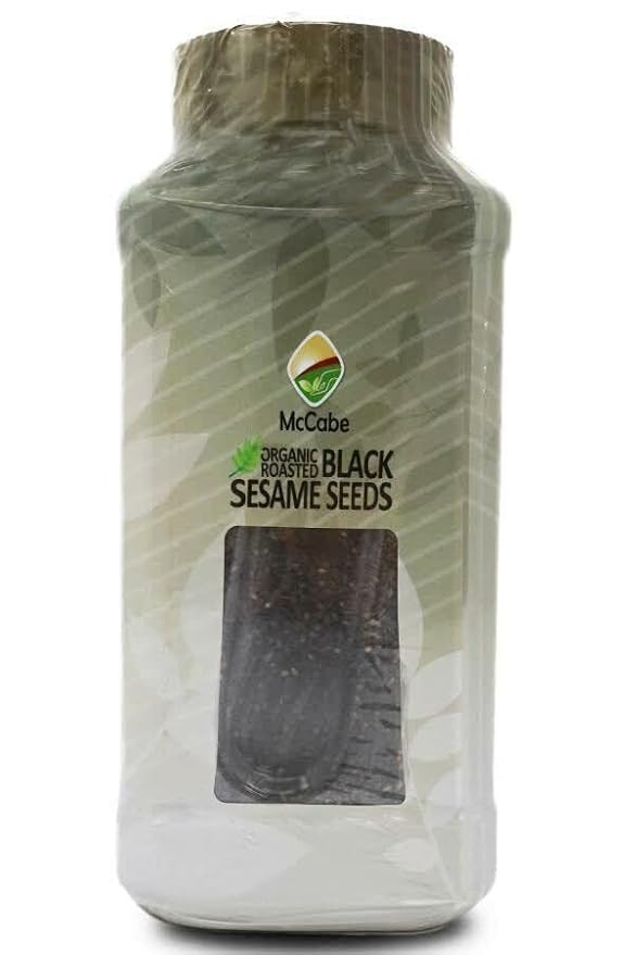 McCabe Organic Roasted Black Sesame, 1 lb (16 oz) (3 Packs), USDA Organic Certified, CCOF Certified Organic, Roasted & Packed in USA