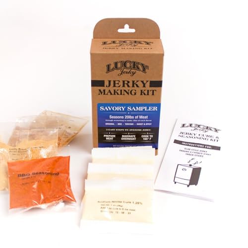 Lucky Jerky Seasoning Bundle Kit- Savory Sampler & Spicy Sampler