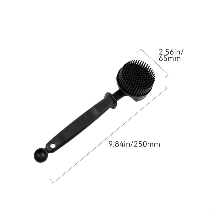 watchget Silicon Espresso Coffee Machine Cleaning Brush Professional Design for 360ì§?Cleaning of espresso Group Head Detachable Silicon Bristles for 51mm Grouphead