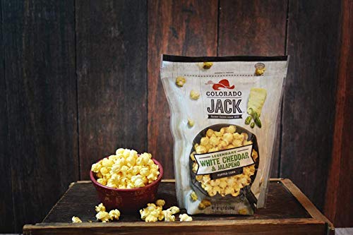 Colorado Jack Gourmet Flavored Popcorn - Colorado Jack Popped Corn in Legendary Flavors (Variety pack of 3 (White Cheddar, Jalapeno, Sea Salt))