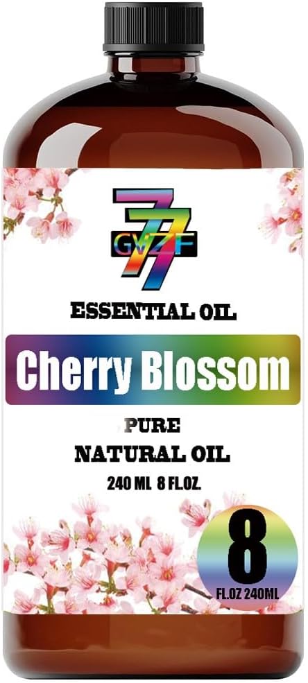 Cherry Blossom Essential Oil (8 oz / 240 ml) ??Cherry Blossom Oils for diffusers, humidifiers, Home Baths, Cleaning Products, Yoga, DIY Soaps and DIY Scented Candles