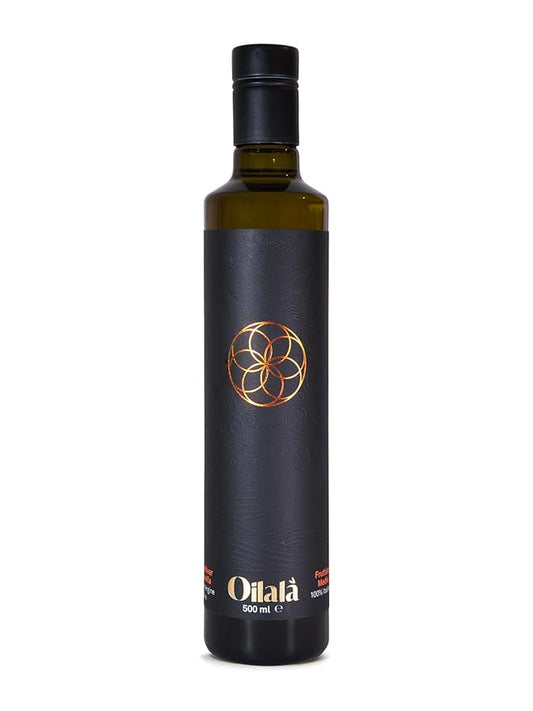 Oilala Extra Virgin Olive Oil, Robust Flavor, 2022 Gold Medal NYIOOC! filtered,Italian Family Farm