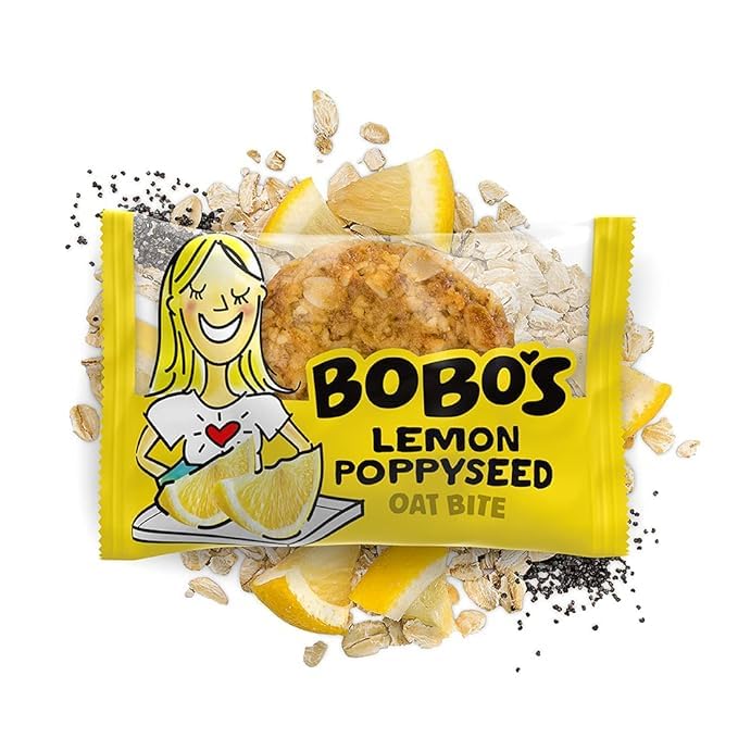 Bobo's Oat Bites Stuff'd Variety Pack (Strawberry, Lemon Poppyseed, and Apple Pie) Pack of 30 (1.3 oz Bites) 10 of each, Gluten Free Whole Grain Rolled Oats