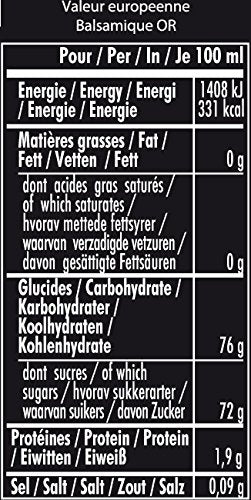 Gold Balsamic Vinegar of Modena by Oliviers & Co | Aged Balsamic Vinegars for Salad Dressing, Marinades and Glazes | 8.5 Fl Oz