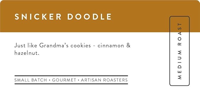 Sarasota Coffee Ground Snickerdoodle Sugar Cookie | Medium Roast Gourmet Flavored Coffee Grounds | Low Acid, Mold Free, Specialty Grade Flavored Bulk Ground | 5lb (80 oz)