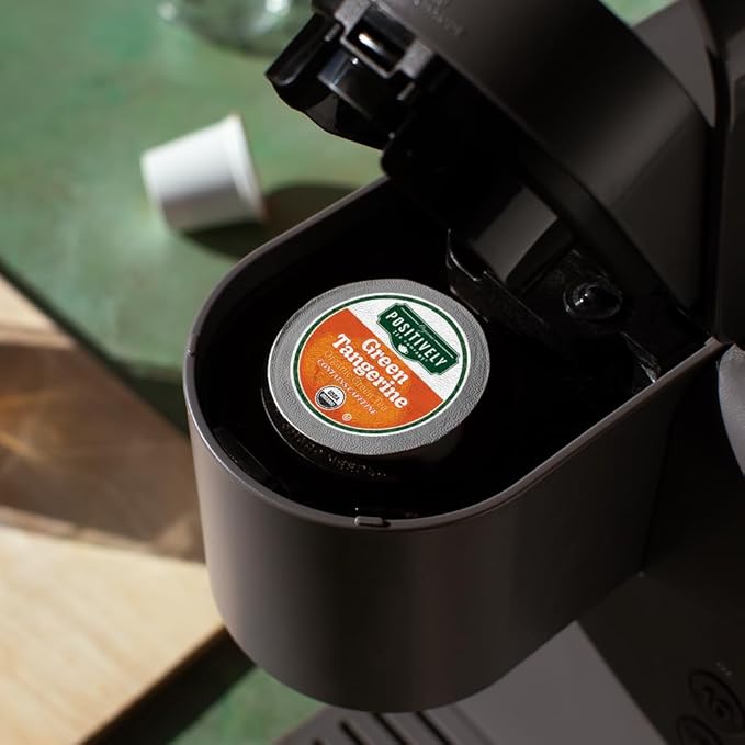 Organic Positively Tea Company, Green Tangerine Green Tea, K-Cup Compatible, 24 Pods