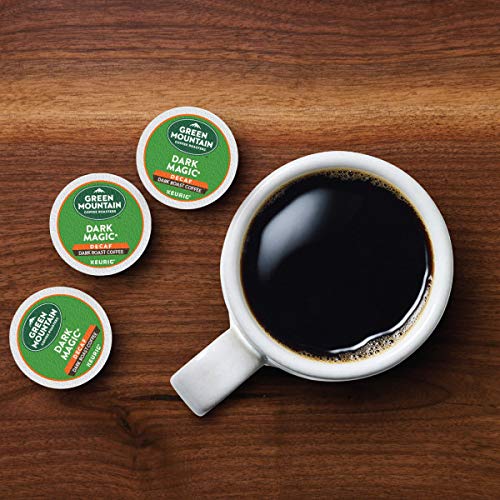 Green Mountain Coffee Roasters Dark Magic Decaf Keurig Single-Serve K-Cup pods, Dark Roast Coffee, 72 Count