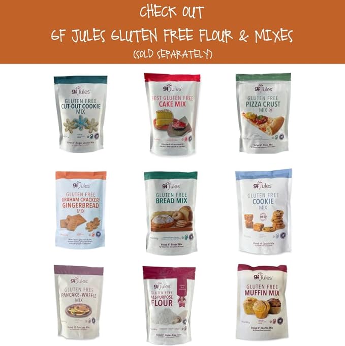 gfJules Certified Gluten Free Cornbread Baking Mix | No Grit, Non-GMO, Vegan | Certified Top 9 Allergen-Free & Kosher | 13 Ounces