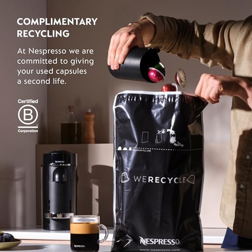 Nespresso Capsules Original Line, Ristretto Decaffeinato, Dark Roast Coffee, 50 Count Coffee Pods