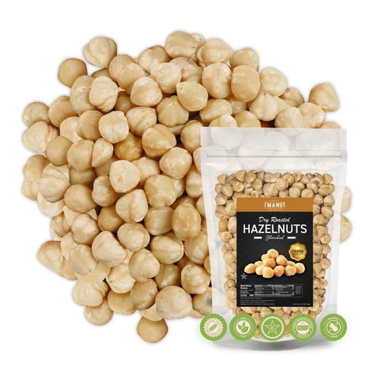 Premium Natural Toasted Unsalted Hazelnuts, 64oz (4 lb) - Small Batch Roasted, Blanched, Non-GMO, Batch-Tested Gluten & Peanut-Free, Vegan, Keto-Friendly, No Preservatives