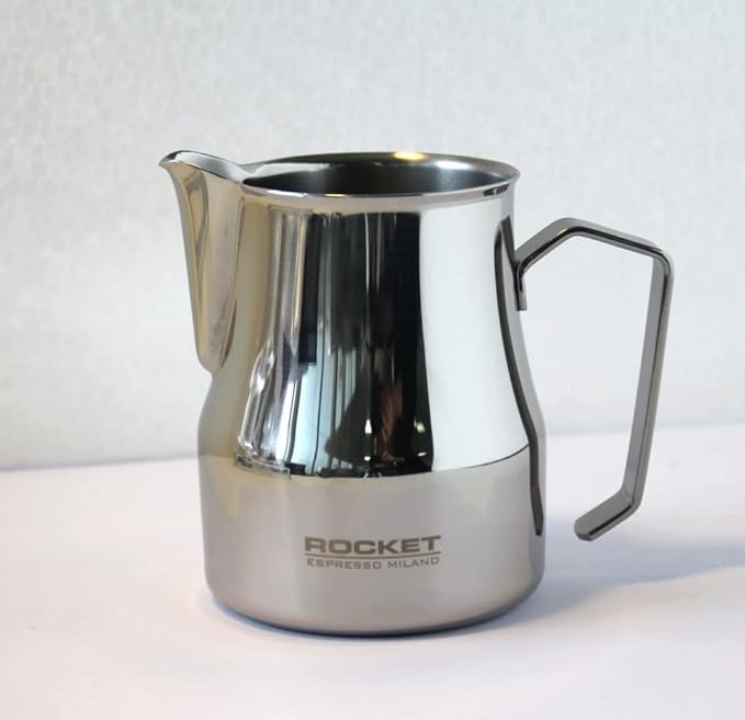 Rocket Espresso 18/10 Stainless Steel Frothing Pitcher | 16.9oz | (Polished Stainless)