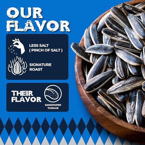 Chinook Seedery Roasted Sunflower Seeds to Eat - 1.5 oz (Pack of 36) Variety Packs - Jumbo Low Sodium Sunflower Seeds Keto Snacks - Adventure, Baseball, School Snacks - Gluten Free, Non GMO Snacks