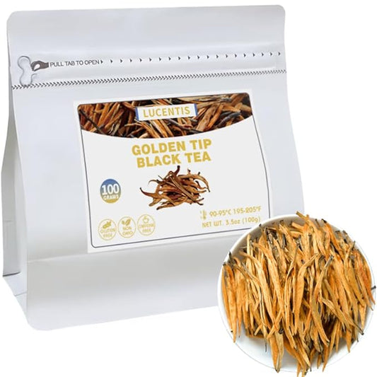 Yunnan Dianhong（滇çº?¼‰Black Tea ??Golden Needle, ?‘针, GoldenTip, GoldenMonkey, ?‘丝, Golden Hair ??Loose Leaf Chinese Red Tea, 100g / 3.53oz ??Bold, Full-Bodied, Delicate and Naturally Sweet