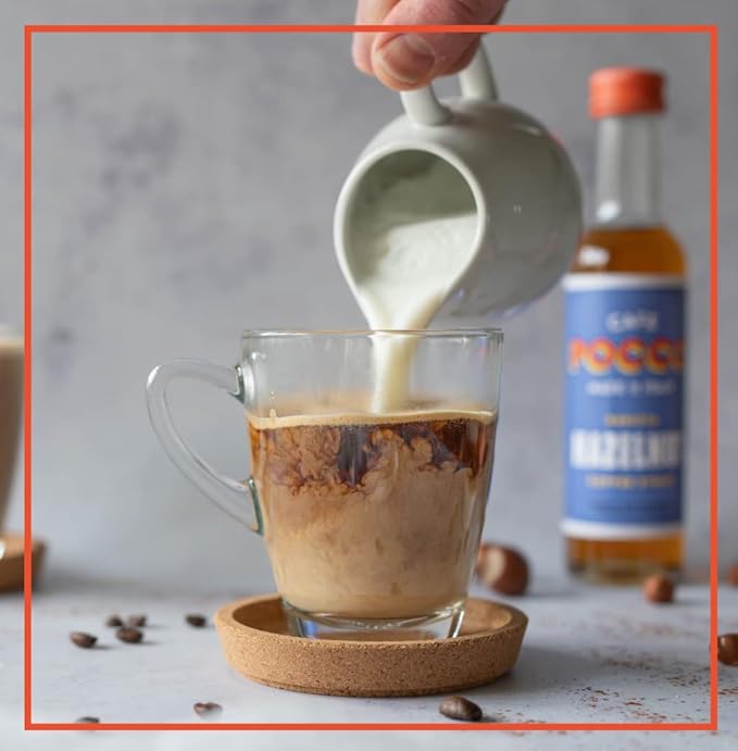 Cafe Pocco Hazelnut Syrup 750ml Glass Bottle (1 Bottle, Hazelnut)