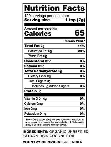Terrasoul Superfoods Extra Virgin Organic Coconut Oil, 2 Pounds (Glass Jar)