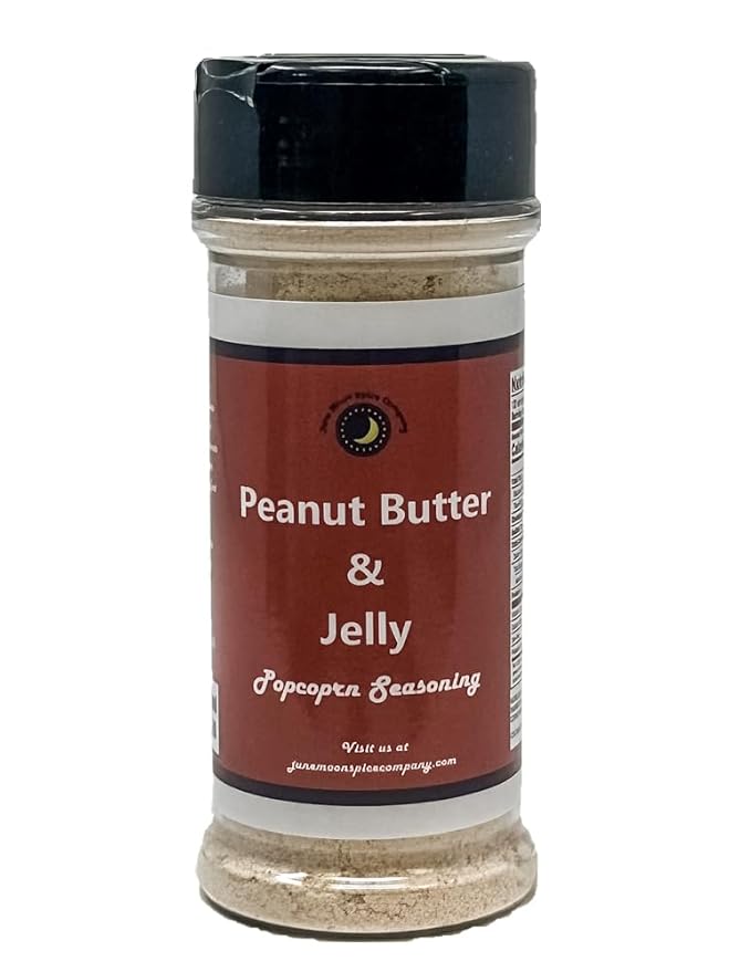 Peanut Butter & Jelly Popcorn Seasoning | Large shaker | Crafted in Small Batches | Premium | Peanut Butter & Jelly Popcorn Spice Mix ??A Fun and Flavorful Snack Treat!