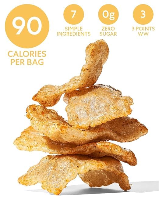 SNACKLINS Plant Based Crisps NACHO Flavor Crips - Gluten Free, Grain Free, 100% Kosher, Vegan Healthy Snacks, Crunchy Puffed Snack, Only 90 Calories Per Bag - .9oz (Case of 6)