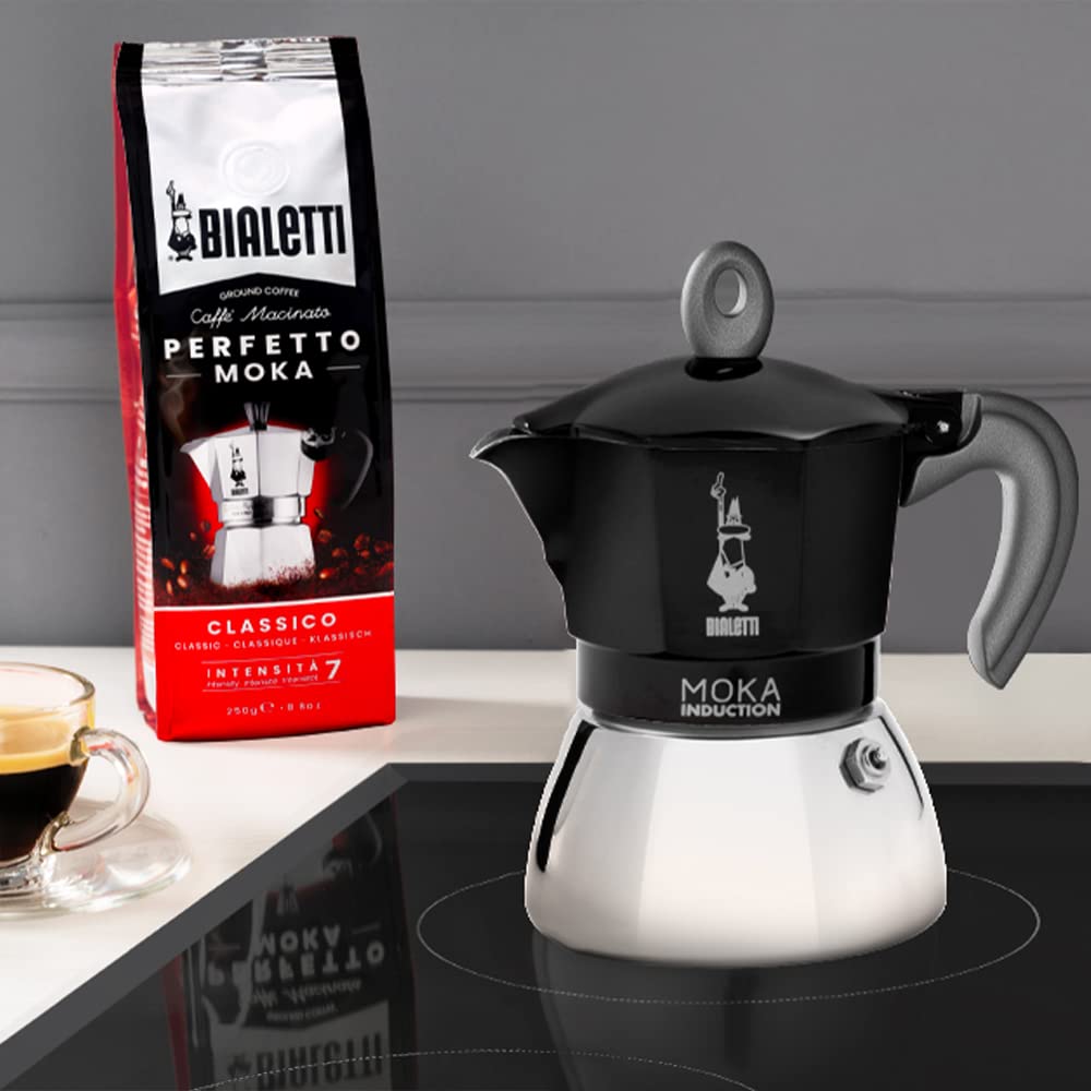 Bialetti - Moka Induction, Moka Pot, Suitable for all Types of Hobs, 6 Cups Espresso (9.4 Oz