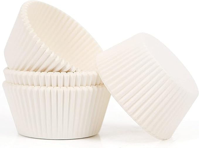 Tosnail 2000 Packs Standard Cupcake Liners Muffin Liner Muffin Wrappers Food Grade & Grease-Proof Paper Baking Cups - White